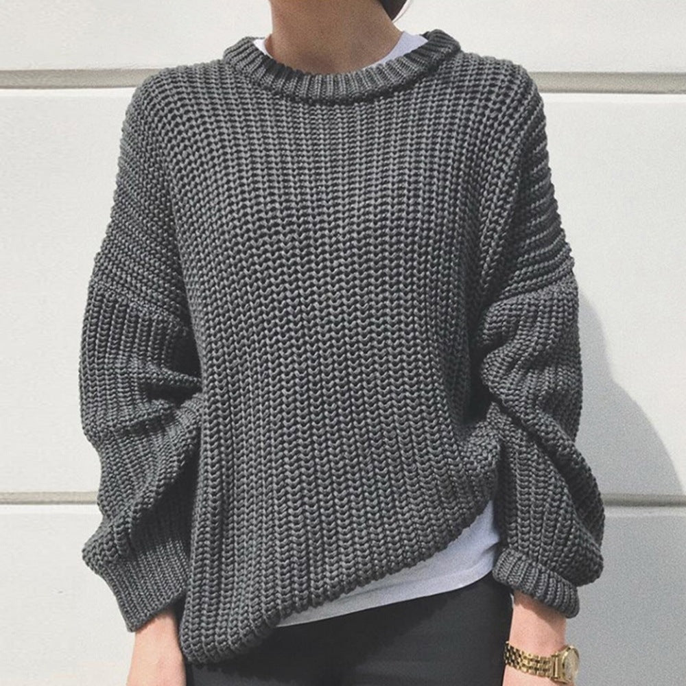 Oversized Women’s Sweater - Boxy Ribbed Knit, Weekend Grey 3D Changing Face Moving Picture Frame - Tophatter Daily Deals