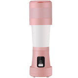 450ML Mini Portable Blender Mixer Cooking Appliances Food Processor Food Mixers Smoothie Blenders Cup Juicers Kitchen Appliance Pink USB 0 - Tophatter Daily Deals