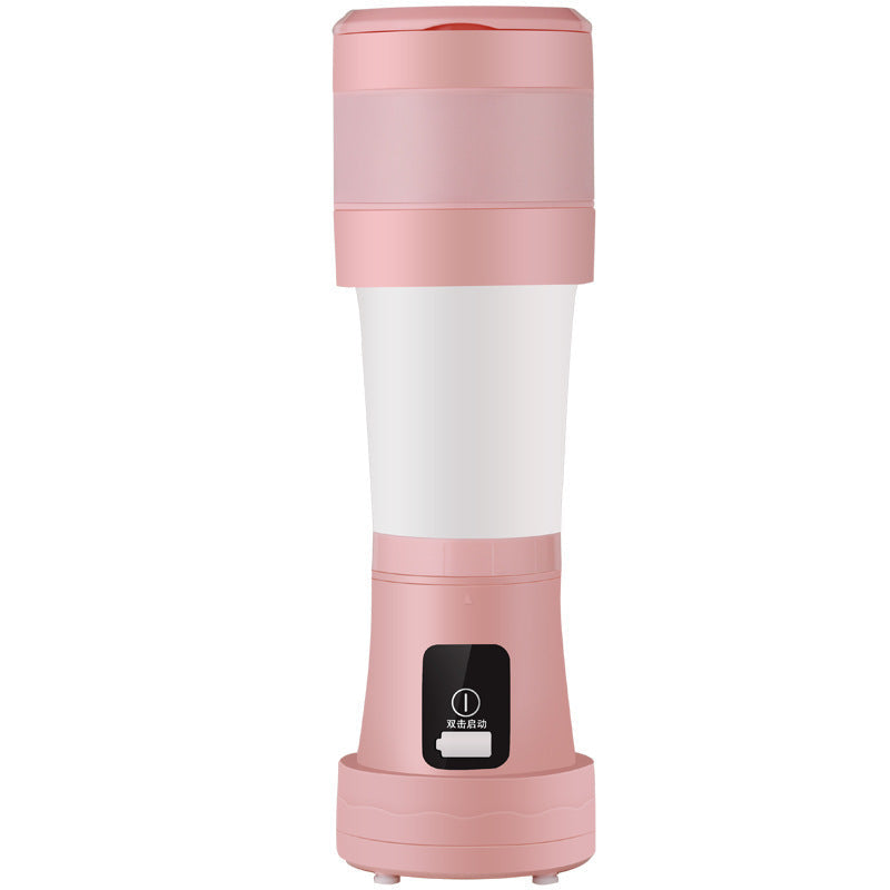 450ML Mini Portable Blender Mixer Cooking Appliances Food Processor Food Mixers Smoothie Blenders Cup Juicers Kitchen Appliance Pink USB 0 - Tophatter Daily Deals