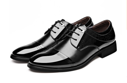 2021 spring new men's shoes business dress shoes fashion lace men's shoes shoes shoes Men's casual dress shoes - Tophatter Daily Deals