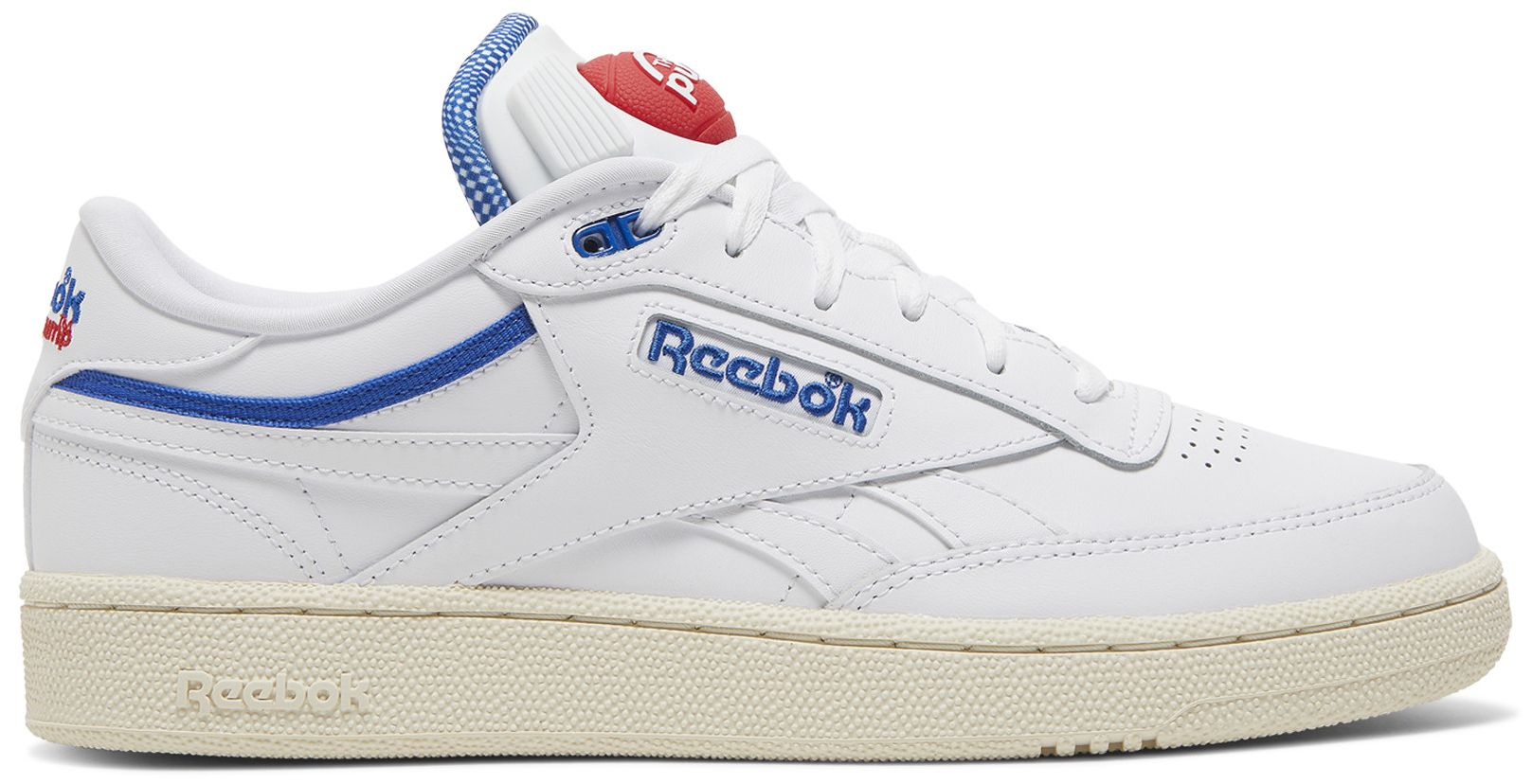 Reebok Men's Club C 85 Pump Shoes - Ftwwht/Clawht/Vecblu Ftwwht Clawht Vecblu Footwear - Tophatter Daily Deals