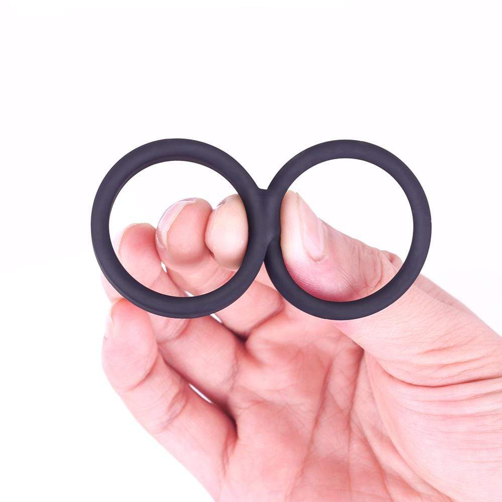 S-HANDE Silicone Erection Enhancing Dual Penis Ring Penis Rings - Tophatter Daily Deals