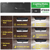 118 LEDs Solar Wall Light Outdoor Motion Sensor Lamp Outdoor Lighting - Tophatter Daily Deals
