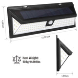 118 LEDs Solar Wall Light Outdoor Motion Sensor Lamp Outdoor Lighting - Tophatter Daily Deals