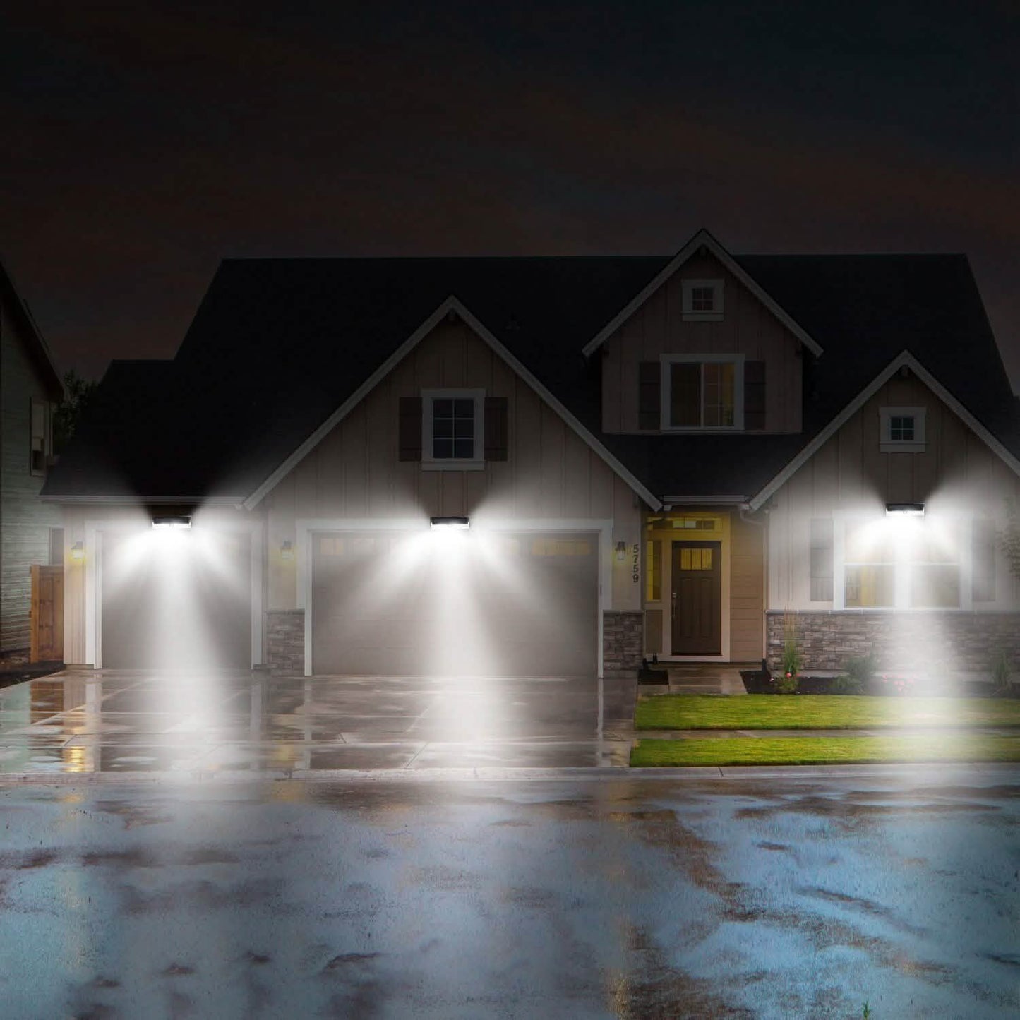 118 LEDs Solar Wall Light Outdoor Motion Sensor Lamp Outdoor Lighting - Tophatter Daily Deals