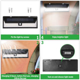 118 LEDs Solar Wall Light Outdoor Motion Sensor Lamp Outdoor Lighting - Tophatter Daily Deals