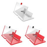 3D Screen Magnifier Signal Booster Mobile Screen Lightweight Foldable Magnifying Glass 2pcred1white 0 - Tophatter Daily Deals