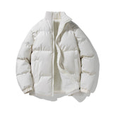 Insulating Men's Puffer Jacket – Stand-Up Collar, Lambswool 2303 Beige 3D Changing Face Moving Picture Frame - Tophatter Daily Deals