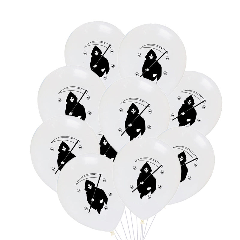 Halloween Balloons Garland Kit Halloween 2025 Party Decor Grim Reaper 3D Changing Face Moving Picture Frame - Tophatter Daily Deals