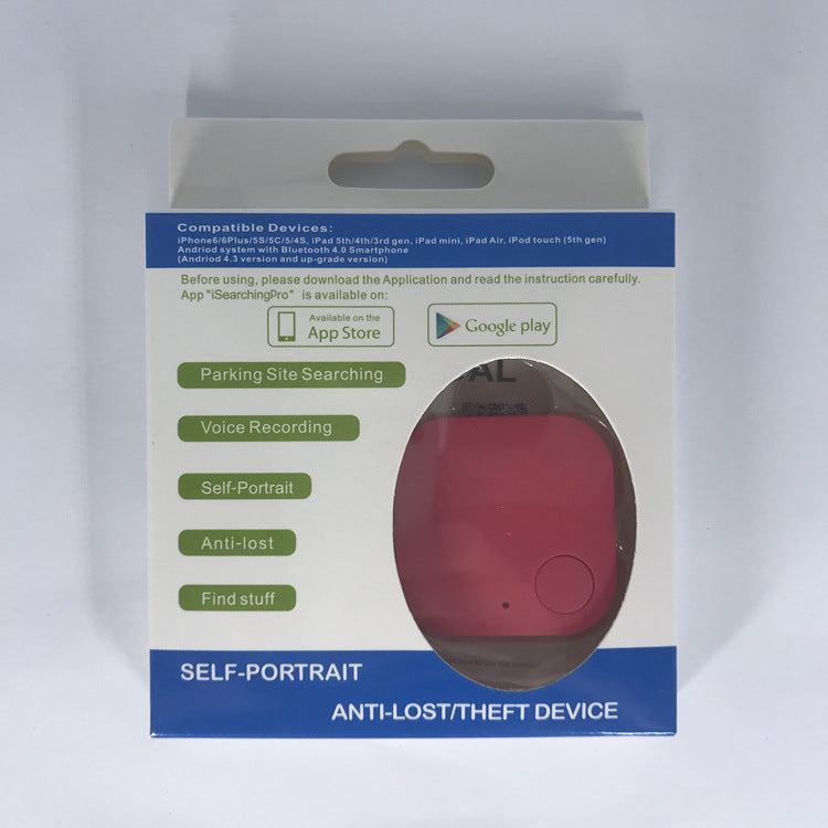 Bluetooth Anti-lost Device Square Bluetooth Detector Pink 0 - Tophatter Daily Deals