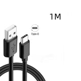 Black Fast Charging Cable Charger Adapter Black TypeC data 0 - Tophatter Daily Deals