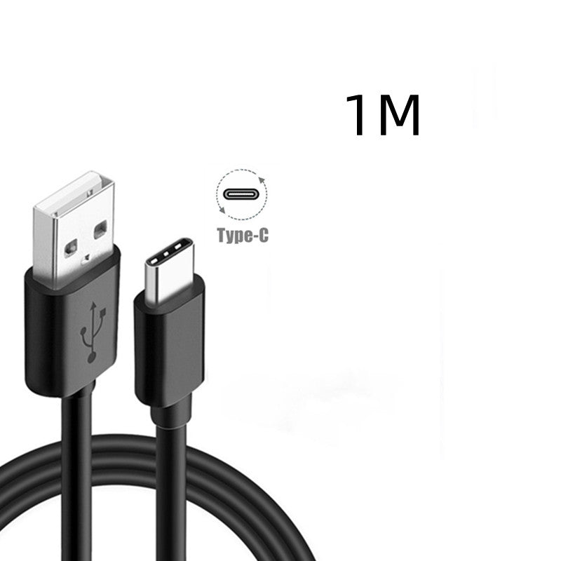Black Fast Charging Cable Charger Adapter Black TypeC data 0 - Tophatter Daily Deals