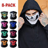 Skull Mask Half Face Bandana Skeleton Ski Motorcycle Biker Balaclava Tube Masks 8 Bluetooth Speaker Lamp - Tophatter Daily Deals