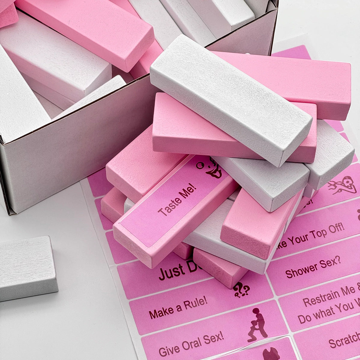 Naughty Tower Blocks (pink&white) - Tophatter Daily Deals