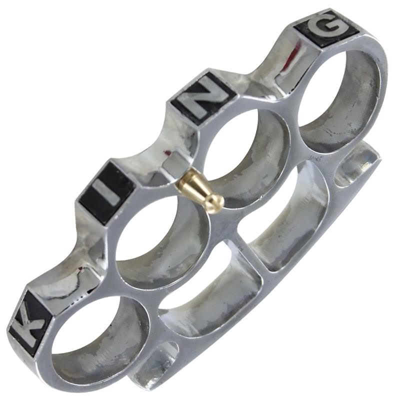 Money is King Silver Dollar Buckle Knuckle - Tophatter's Guns'N'Weapons Store Collectible Weapons - Tophatter Daily Deals