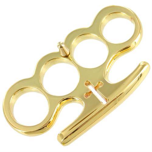 Cardinal Revenge Gold Buckle Knuckle Paperweight Collectible Weapons - Tophatter Daily Deals