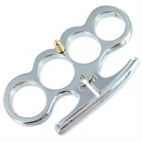 Cardinal Revenge Silver Buckle Knuckle Paperweight - Tophatter's Guns'N'Weapons Store Collectible Weapons - Tophatter Daily Deals