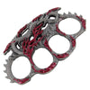 Flaming Dragon Drakaina Brass Knuckle Buckle Collectible Weapons - Tophatter Daily Deals