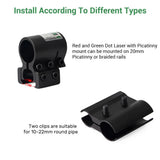 11MM/20MM DIN Rail Mount-Red/Green Laser Sight - Tophatter Daily Deals