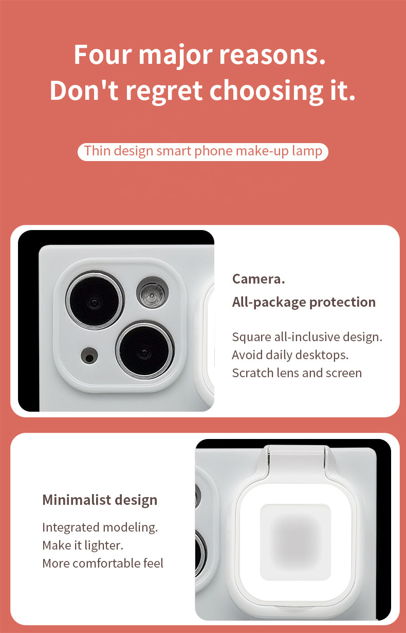 Ring Selfie Flip Light iPhone Case - 3 Colors Phone Cases - Tophatter Daily Deals