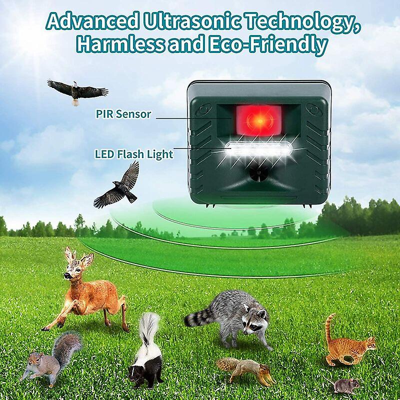 Ultrasonic Bird Repeller Outdoor Weatherproof Fall 2025 - Tophatter Daily Deals