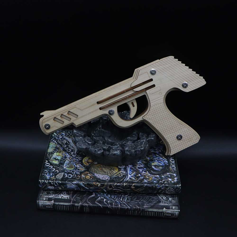 DIY 3D Semi-auto Rubber Band Pistol Model Kit - Tophatter Daily Deals