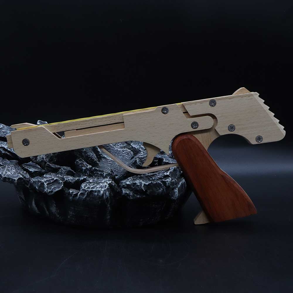 Wooden Assembled Flying Eagle Solid Wood Pistol - Tophatter Daily Deals