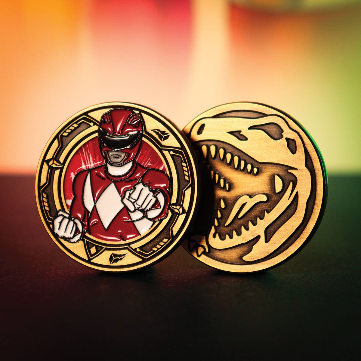Power Rangers – Limited Edition Red Ranger Coin Replica Coin - Tophatter Daily Deals