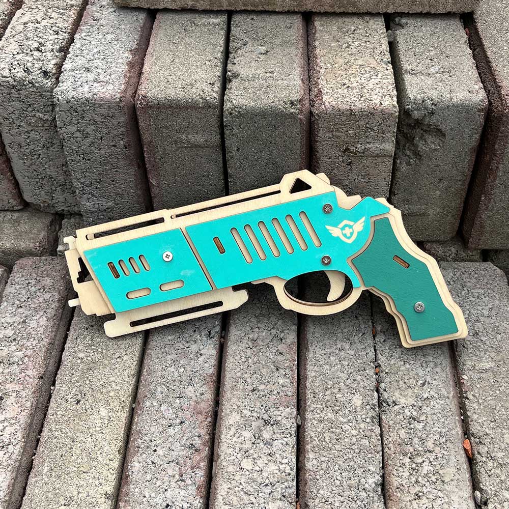 Hunting Eagle 3D Wooden Rubber Band Gun Model Kit - Tophatter Daily Deals