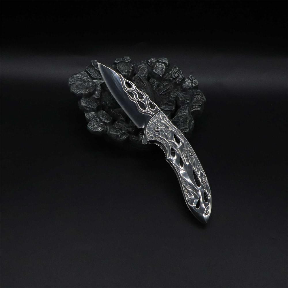 Fantastic Flame Shape Folding Knife - Tophatter Daily Deals