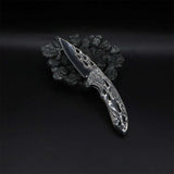 Fantastic Flame Shape Folding Knife - Tophatter Daily Deals