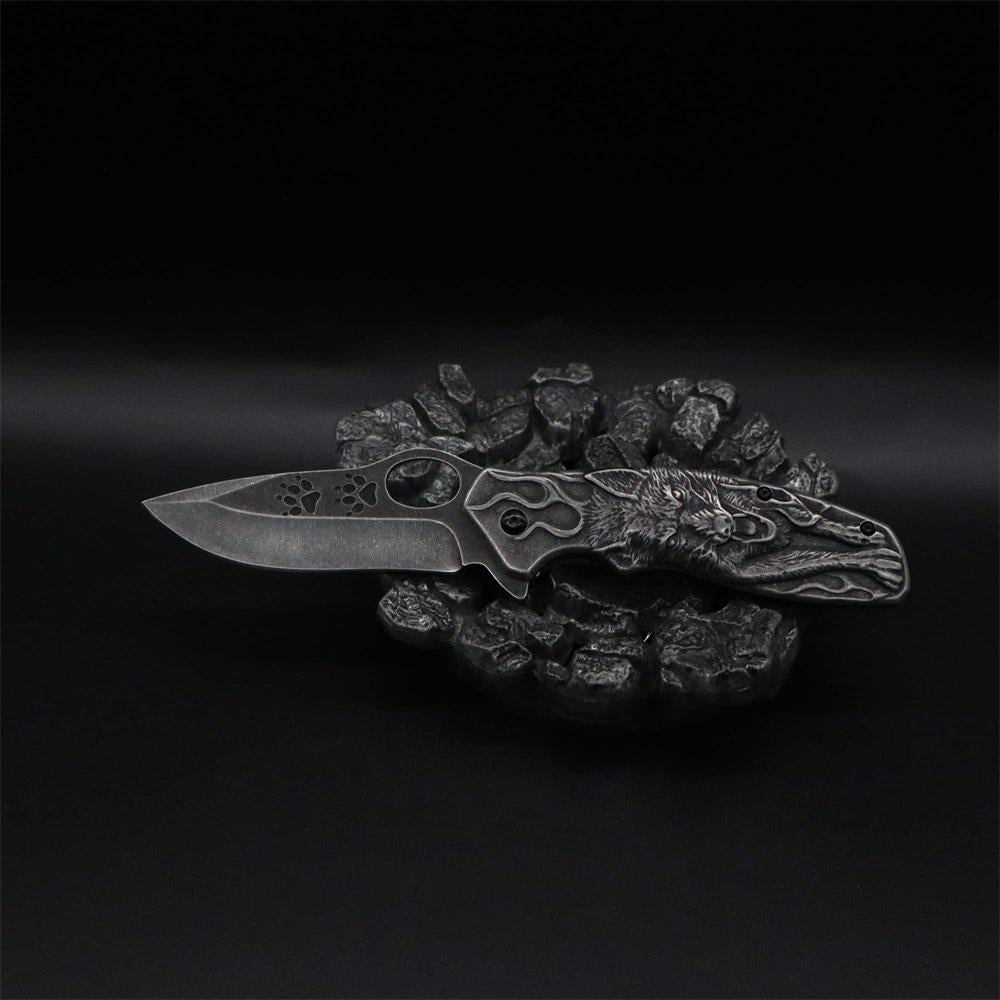 Lone Wolf Pocket Folding Knife - Tophatter Daily Deals