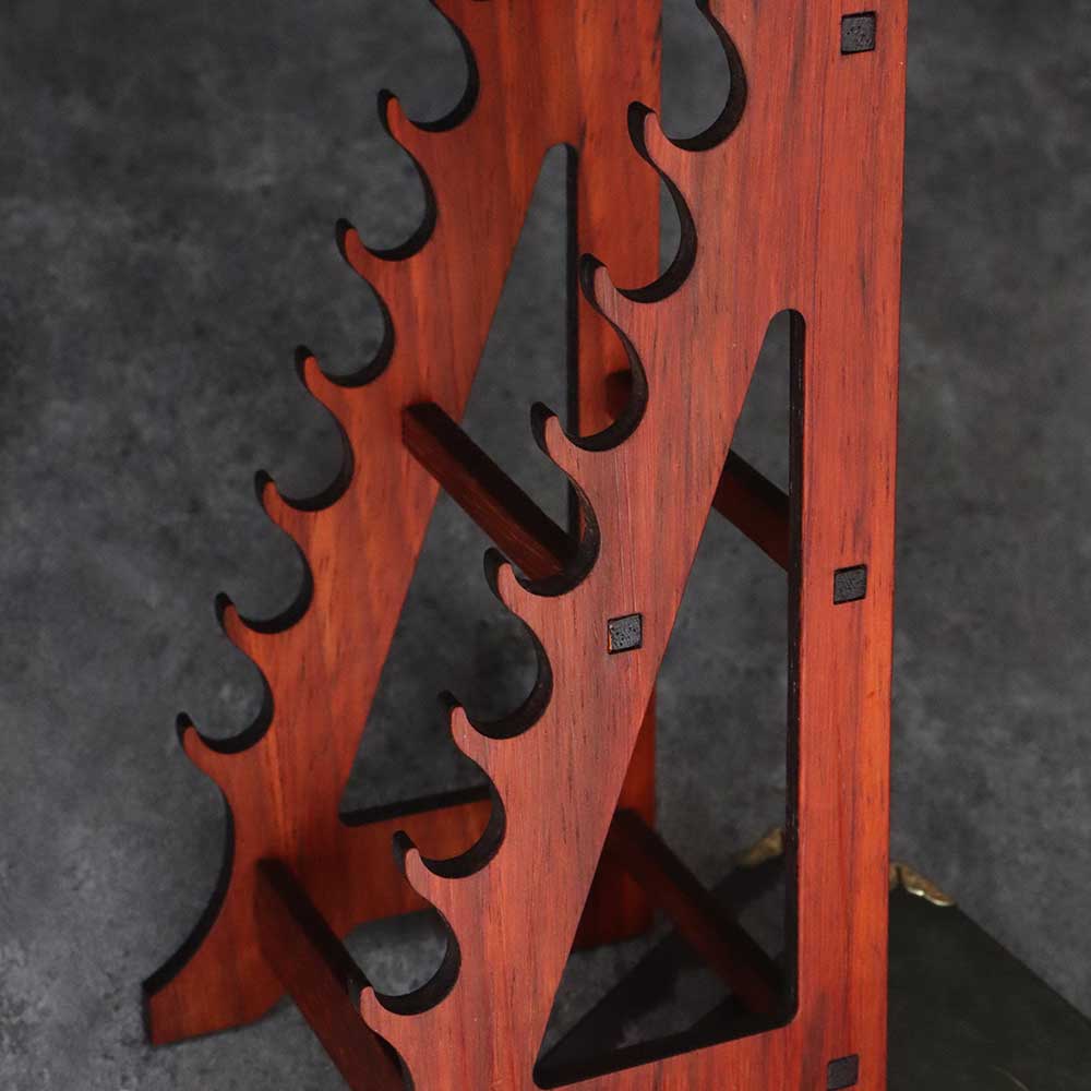 7-Layer Rosewood Wood Display Holder Wooden Kit - Tophatter Daily Deals