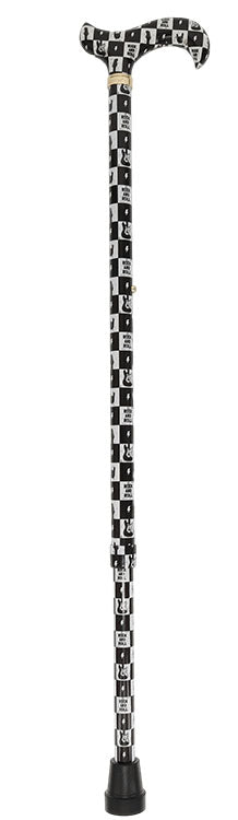 HD Pattern Designer Cane - Matching Handle & Shaft - Durable Adjustable Aluminum - Tophatter Daily Deals