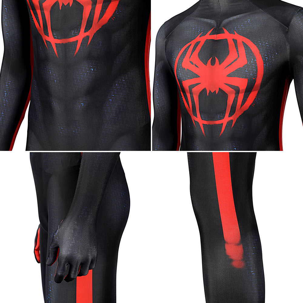 MAV Spider-Man: Across The Spider-Verse Miles Morales Jumpsuit Zentai Cosplay Costume - Tophatter Daily Deals