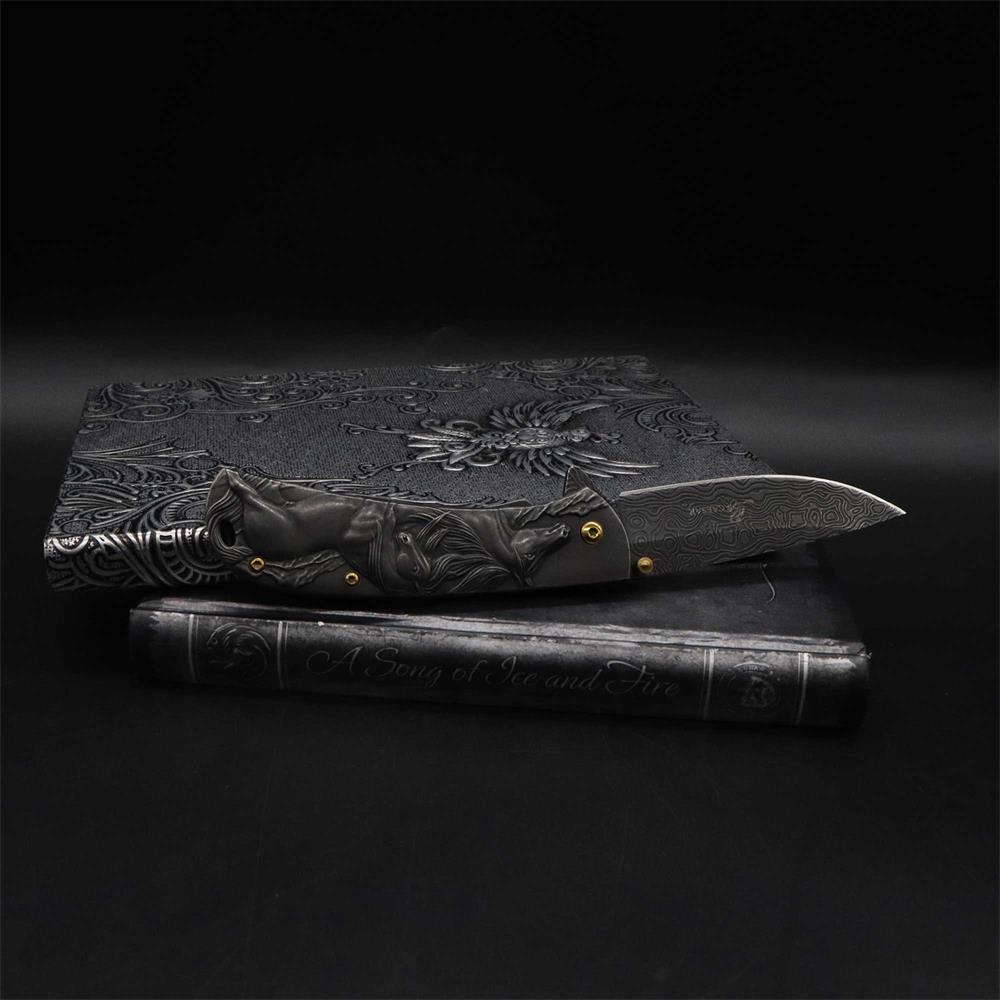 3D Horse Sculpture Folding Knife - Tophatter Daily Deals