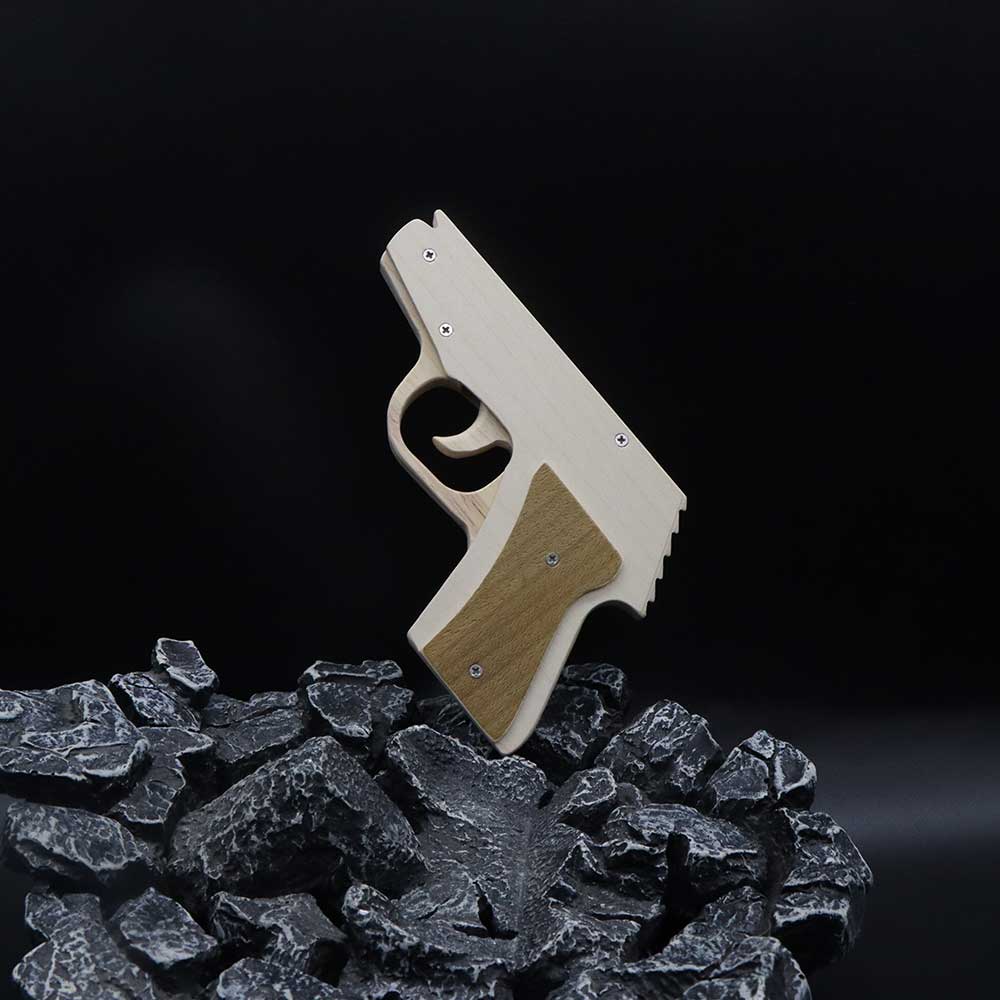 Makarovpistol Assembled Pistol Wooden Replica Rubber Band Gun - Tophatter Daily Deals