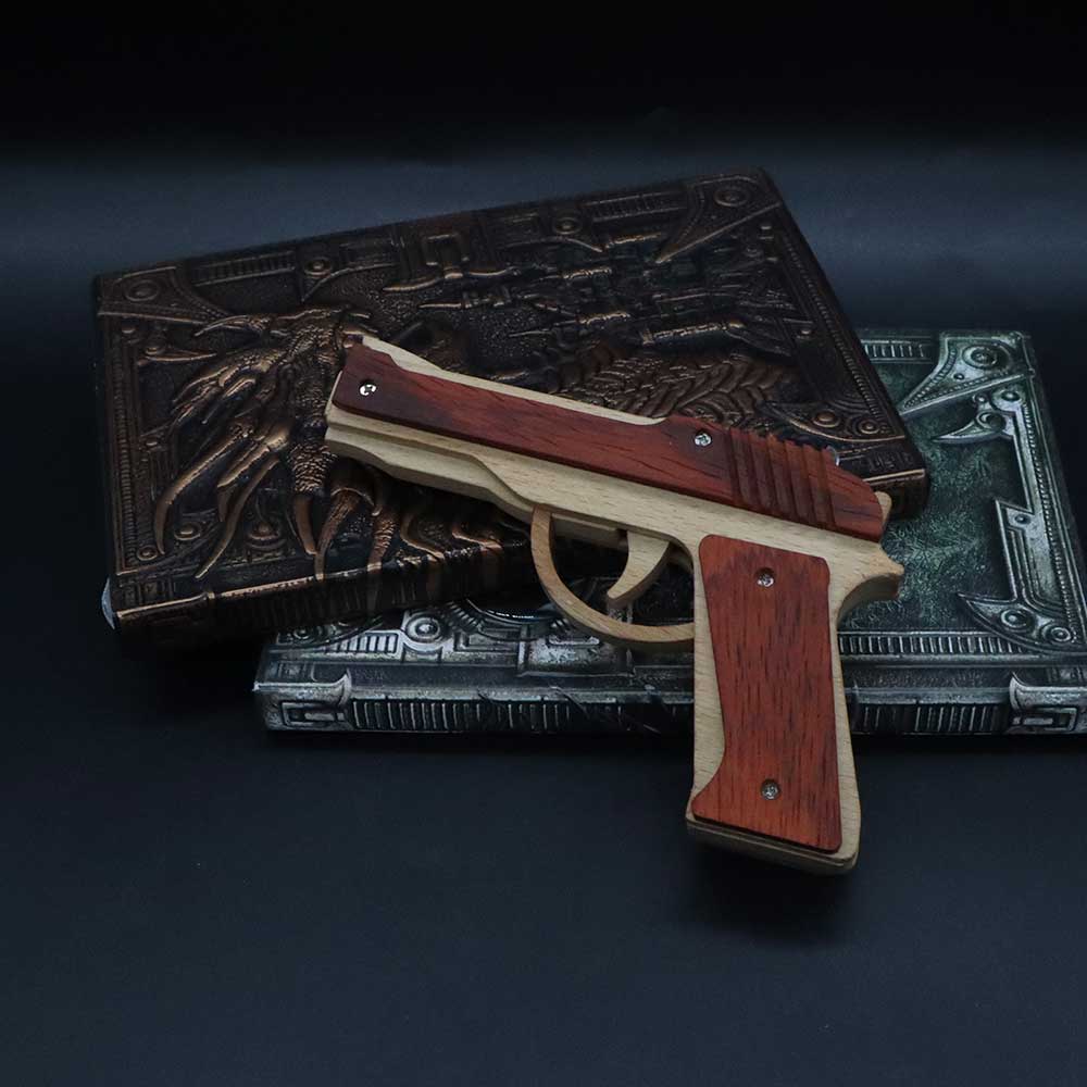 Wooden M9 Replica Rubber Band Gun - Tophatter Daily Deals