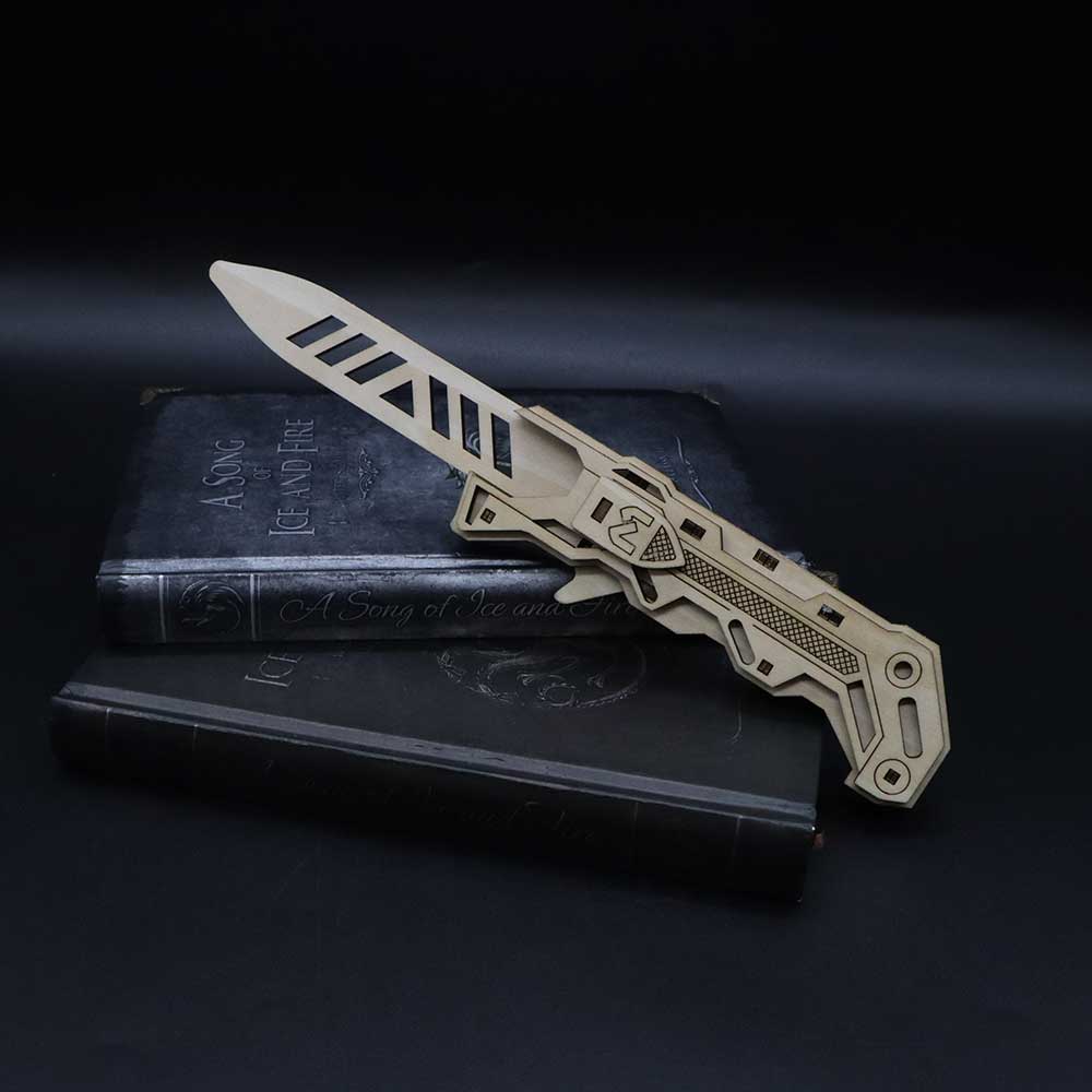 Wooden Ballistic Knife Model Kit 3D Puzzle - Tophatter Daily Deals