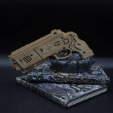 3D Wooden Rubber Band Gun Model Kit - Tophatter Daily Deals
