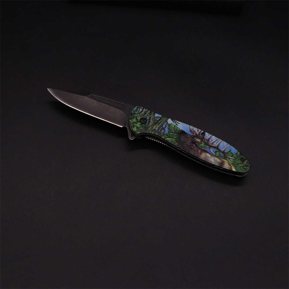 Male Deer Folding Knife Portable Camping Tool - Tophatter Daily Deals