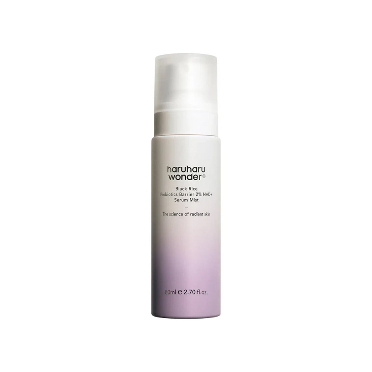 HaruHaru Wonder Black Rice Probiotic Barrier 2% NAD + Serum Mist 80ml Spray - Tophatter Daily Deals