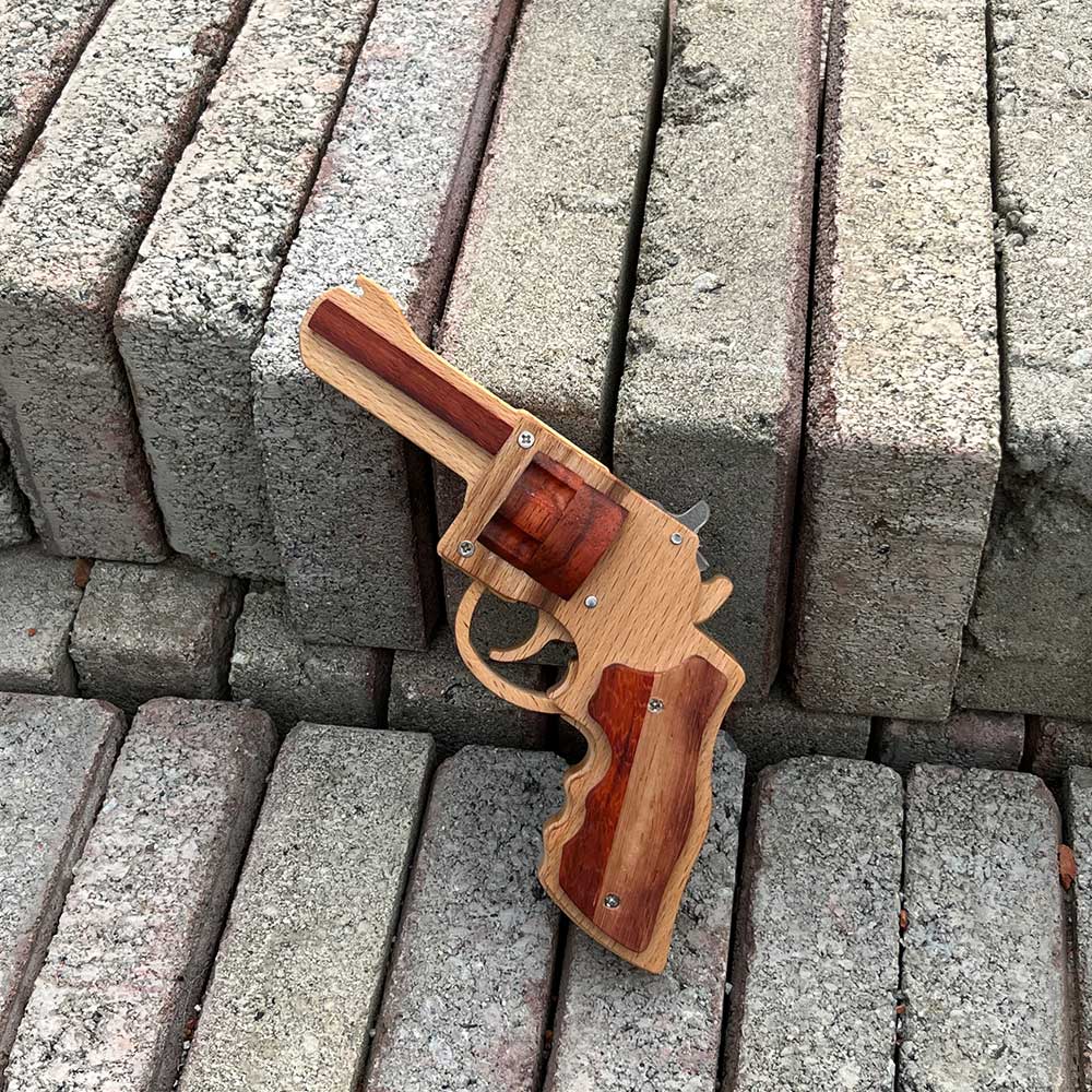S&W 625 Revolver Rubber Band Gun Wooden Model - Tophatter Daily Deals