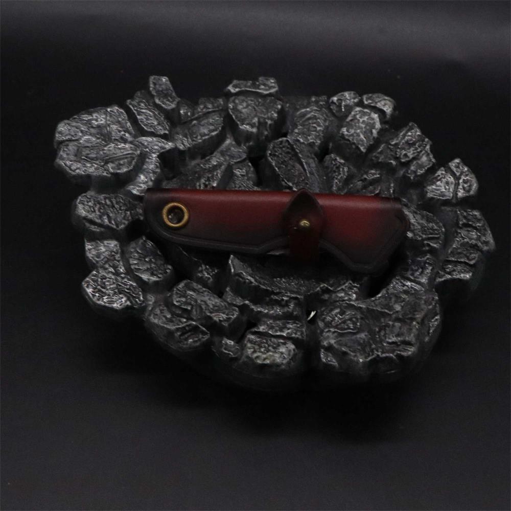 Damascus Steel Nepal Knife With Leather Case - Tophatter Daily Deals