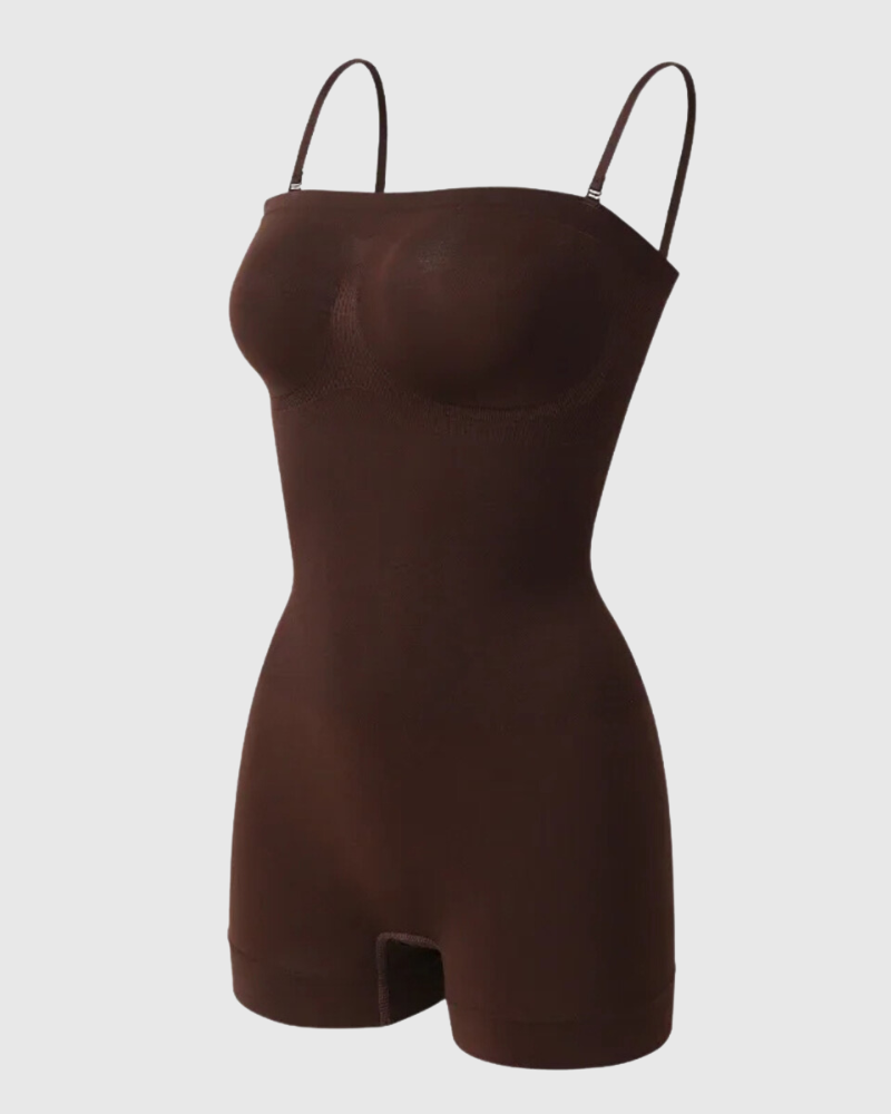 Revenge Body Strapless Smoothing Seamless Bodysuit Mocha Bodysuit - Tophatter Daily Deals