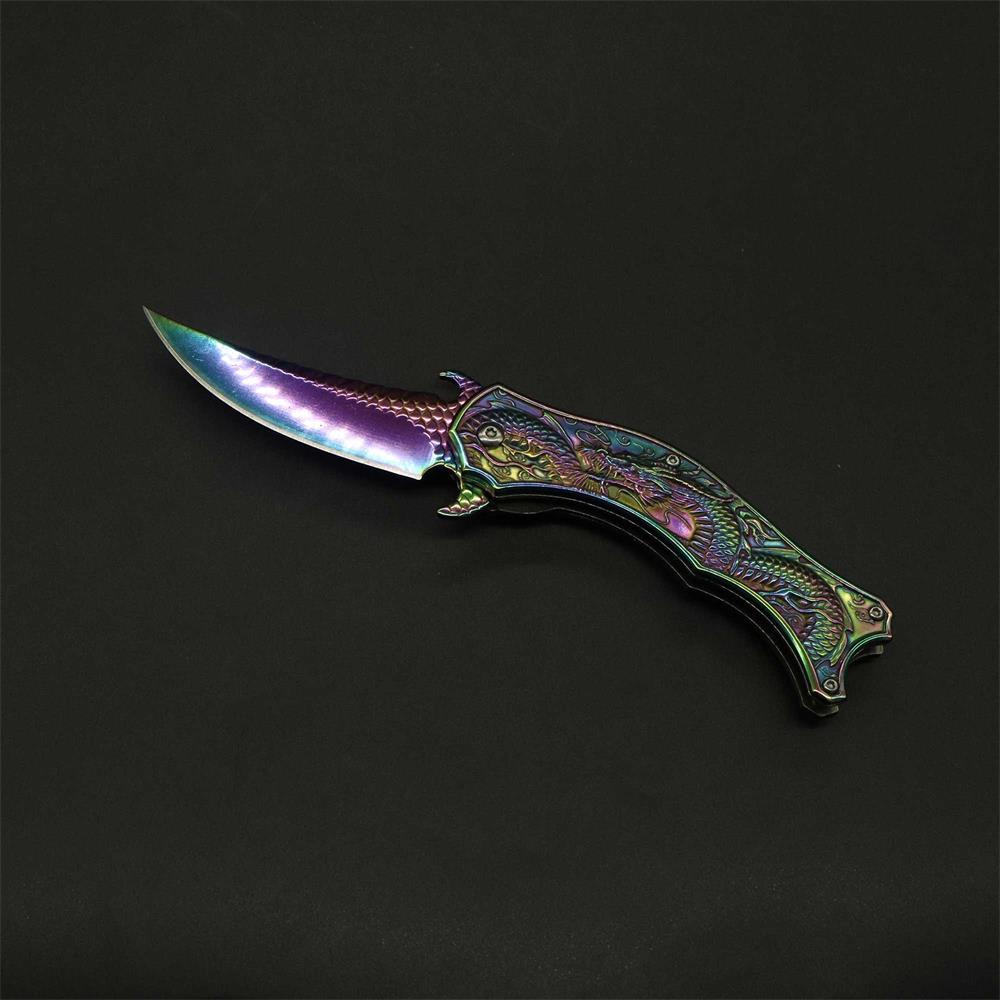 Chinese Dragon Totem Folding Knife - Tophatter Daily Deals