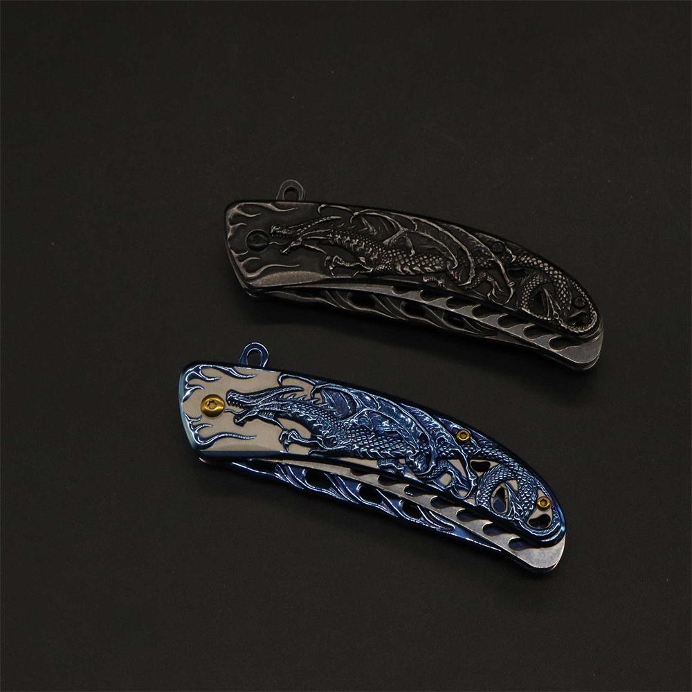 3D Western Dragon Folding Knife - Tophatter Daily Deals
