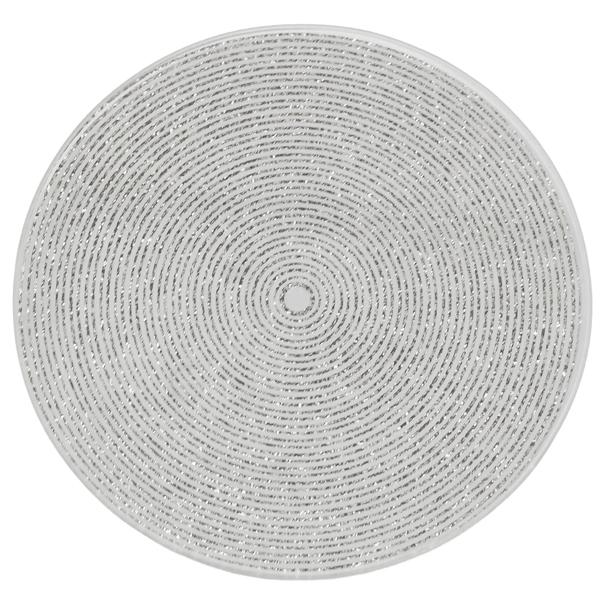 Silver Glitter Candle Coaster, 10cm Glass Candle Plate for Pillar Candles Candle Plate - Tophatter Daily Deals