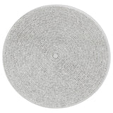Silver Glitter Candle Coaster, 10cm Glass Candle Plate for Pillar Candles Candle Plate - Tophatter Daily Deals