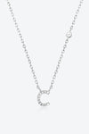 A To F Zircon 925 Sterling Silver Necklace C Silver One Size Necklaces - Tophatter Daily Deals